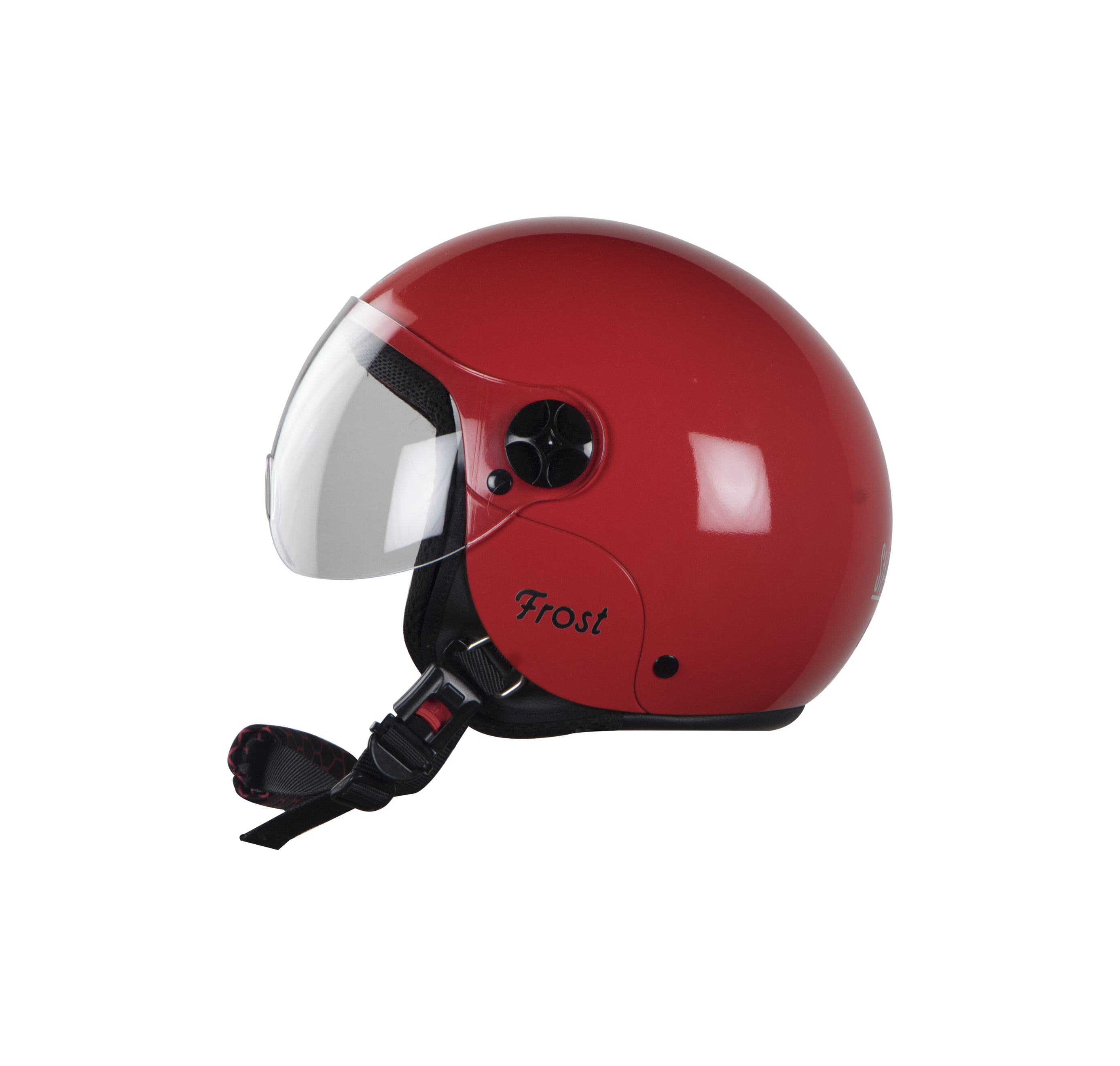 SBH-16 Frost Glossy Sports Red (For Girls) ( Fitted With Clear Visor Extra Smoke Visor Free)